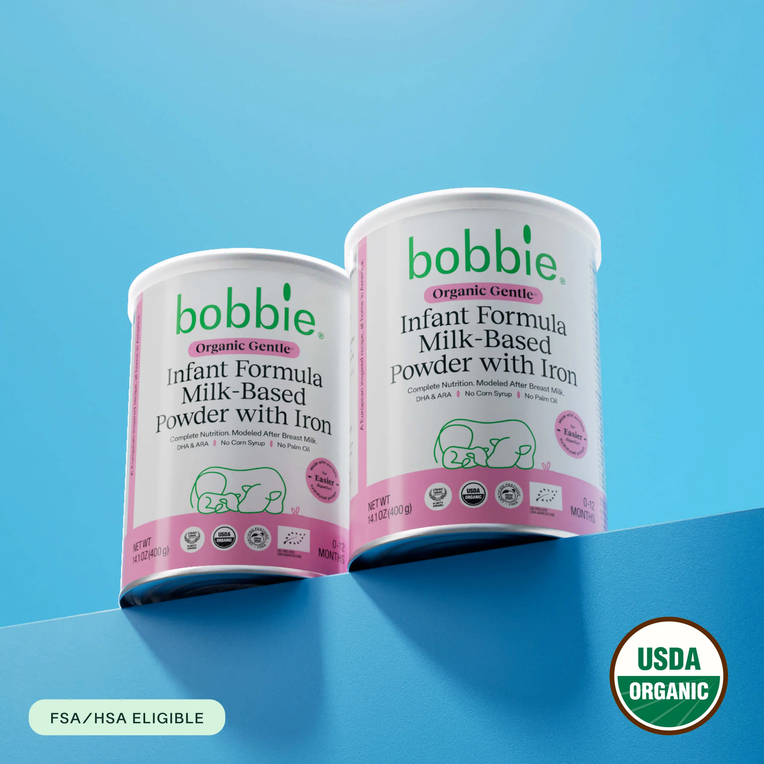 Organic Gentle® Infant Formula  2-Can Starter Bundle